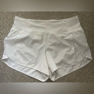 Lululemon Athletica Crisp White Athletic Shorts